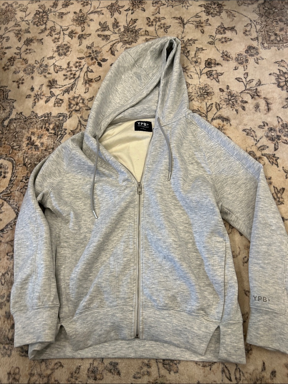 Abercrombie & Fitch YPB Light Gray Zip-Up Hoodie